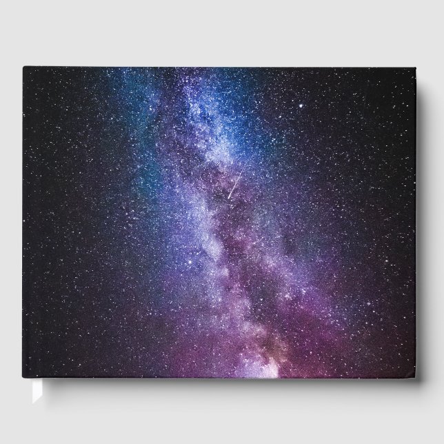 Mjölkaktig väg ljusa färger gästböcker (Framsida)