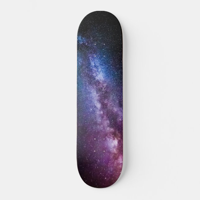 Mjölkaktig väg ljusa färger mini skateboard bräda 18,5 cm (Framsida)