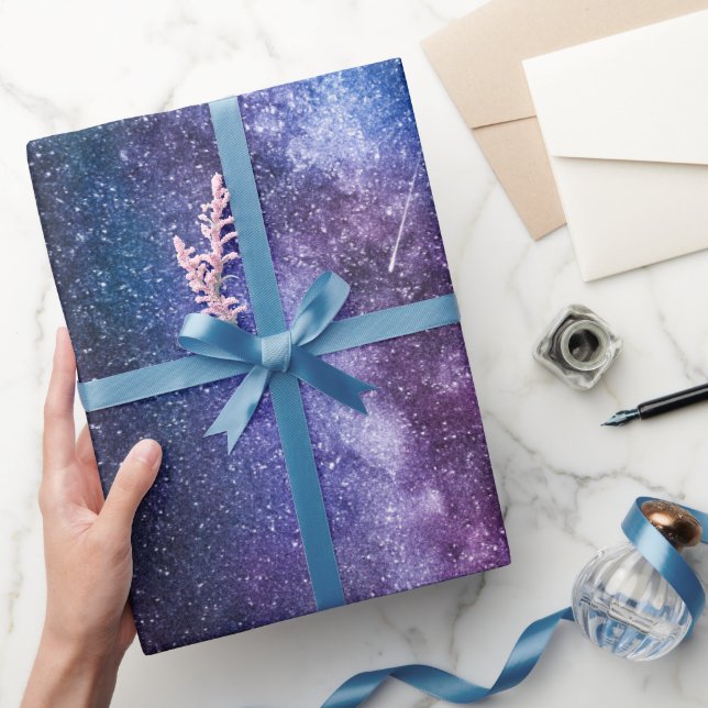Mjölkaktig väg ljusa färger presentpapper (Gifting)