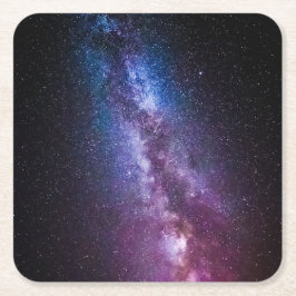 Mjölkaktig väg ljusa färger underlägg papper kvadrat