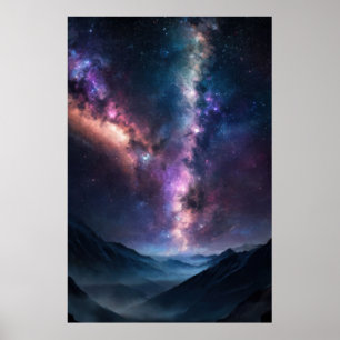 Mjölkaktig väg över bergen poster