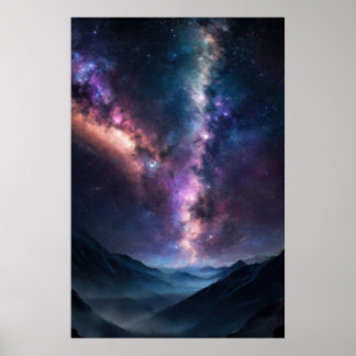 Mjölkaktig väg över bergen poster