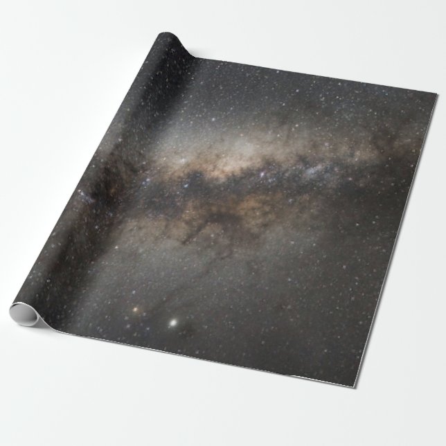 mjölkaktig väg presentpapper (Utrullad)