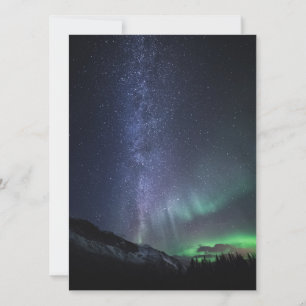 Mjölkaktigt Aurora-kort Spara Datumet