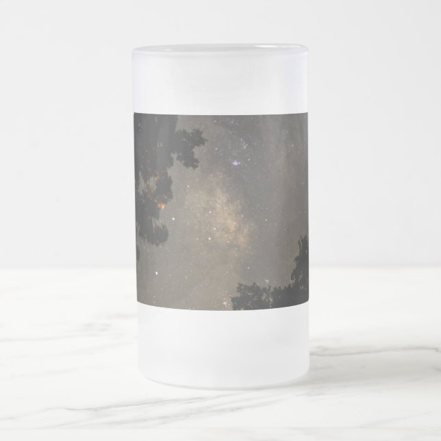 Mjölkaktigt Träd Frostat Glass Beer Mugg (Center)