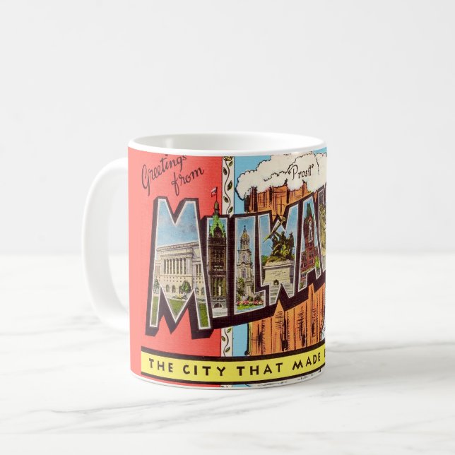 Mjölkbeer vykort kaffemugg (Framsida vänster)