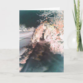 Mjölkblått-Orange-hälsningskort Kort