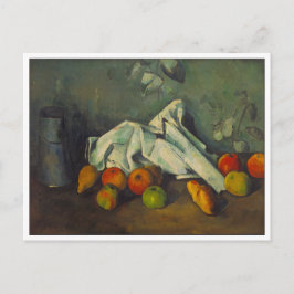 Mjölkburk och äpplen av Cezanne Vykort