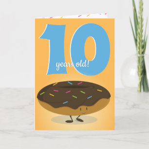 Mjölkchoklad Frosted Donut Sprinkle Birthday Kort