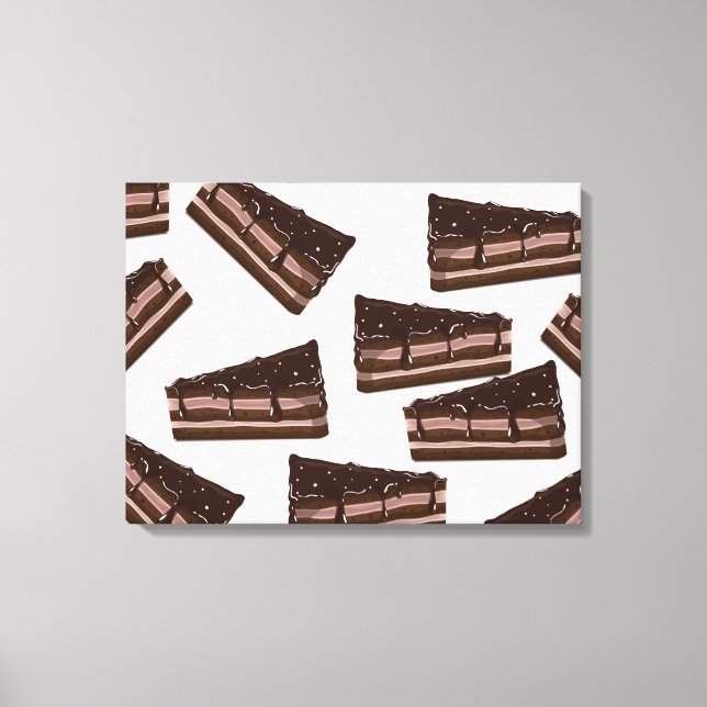 Mjölkchokladkaka. Canvastryck (Framsida)