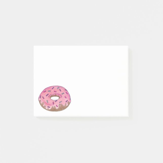 Mjölkdrönare med sprinkles Breakfast Mat Donut eft Post-it Block (Framsida)