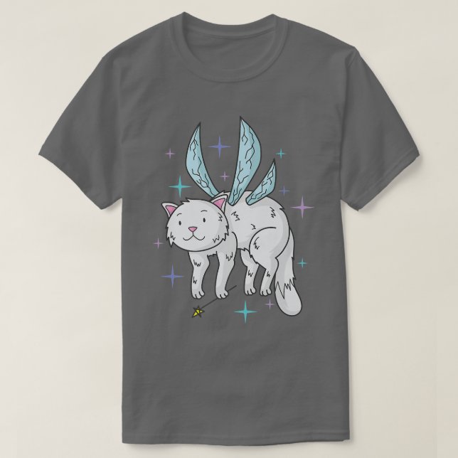 Mjölkfett med Vingar och mjöldryck T Shirt (Design framsida)