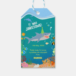 Mjölkhaj under havets Födelsedagsfest Presentetikett