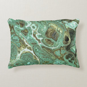Mjölkkalk och Grått Marble Swirl accent Pillow Prydnadskudde
