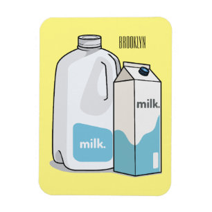 Mjölkkartong illustration magnet
