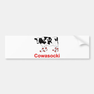 Mjölkko i sockor - Cowasocki ko en Socky Bildekal