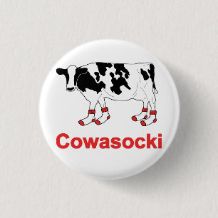 Mjölkko i sockor - Cowasocki ko en Socky Knapp