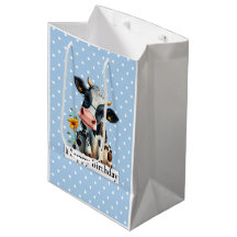 Mjölkkor Grattis på födelsedagen Blue