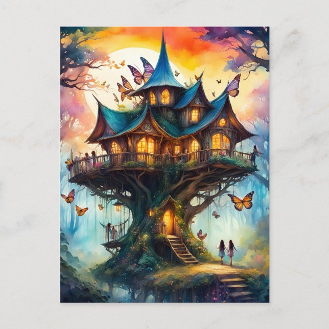 Mjölkkorg, postkorsning vykort (Framsida)