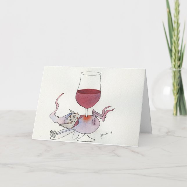 Mjölkkort från Vin - vågrät från stam Helgkort (Framsida)