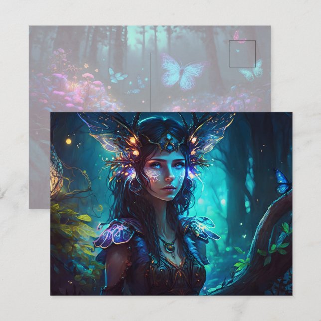 Mjölkmagisk flora vismisk coola vykort (Fram/baksida)