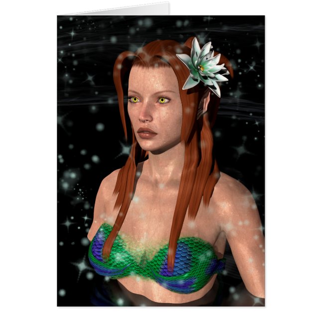 Mjölkmjölk, Sjöjungfru Hälsningskort (Framsidan)