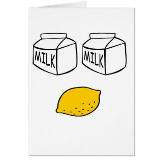 MjölkmjölkLemonade Hälsningskort