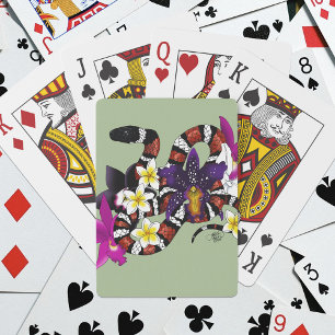 Mjölkorm Exotisk Blommig Grön Casinokort
