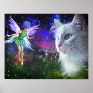 Mjölkpåsar Katt Poster