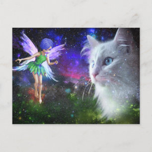 Mjölkpåsar Katt Vykort