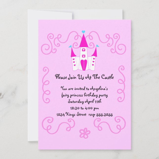 Mjölkprinsessa inbjudan (Framsida)