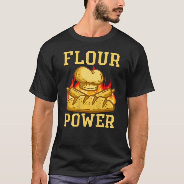 Mjölkraft Bakreprint Bröd Bakning T Shirt (Framsida)
