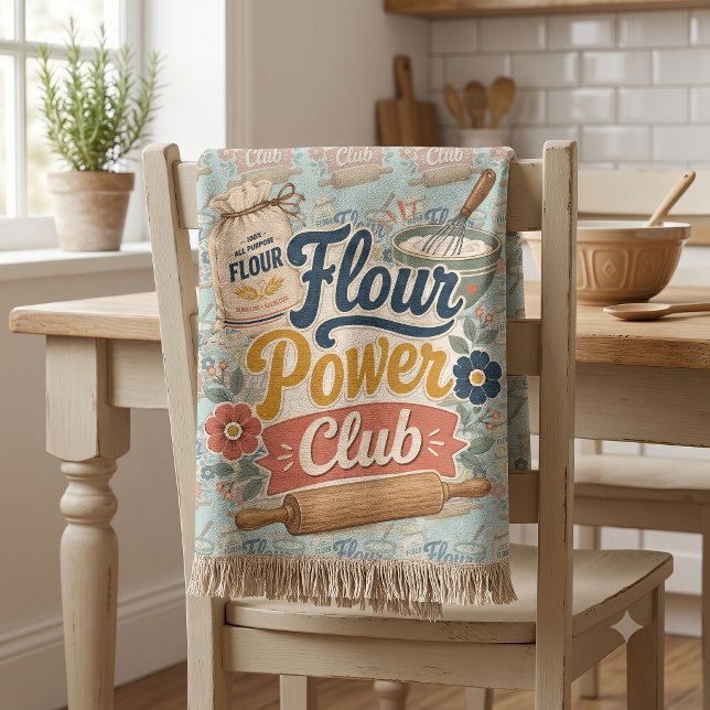 Mjölkraft Stugans Bakklubb Filt (Flour Power Cottage Baking Club Throw Blanket)