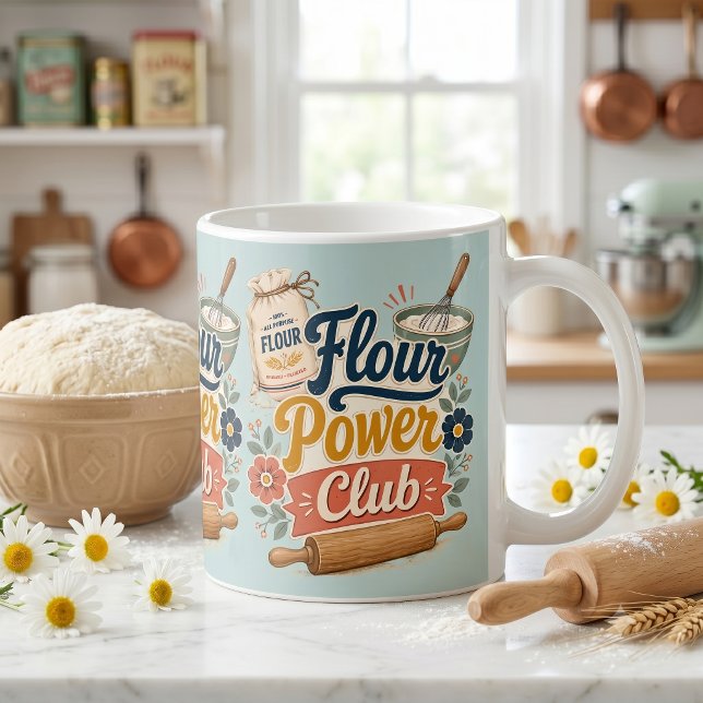 Mjölkraft Stugans Bakklubb Kaffemugg (Flour Power Cottage Baking Club Coffee Mug)