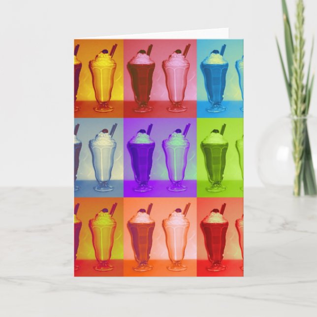 Mjölkshakes PIP-gratulationskort Kort (Framsida)