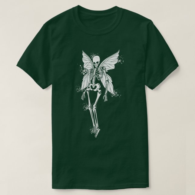 Mjölkskelett med vingar Fairycore T Shirt (Design framsida)