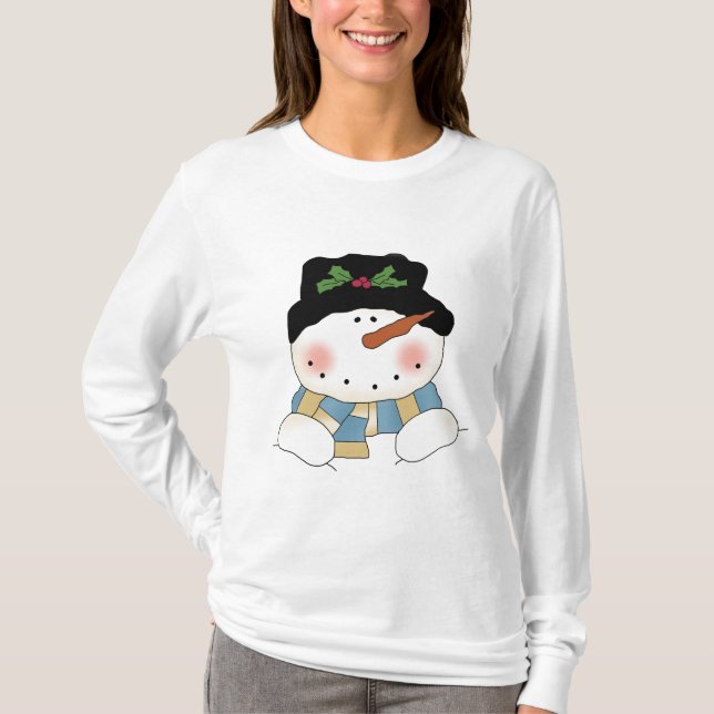 Mjölkskjortor och gåvor från Snögubbe T-shirt (Framsida)