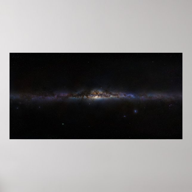 Mjölkskvällen Galaxy som det ser ut i planetjorden Poster (Framsidan)