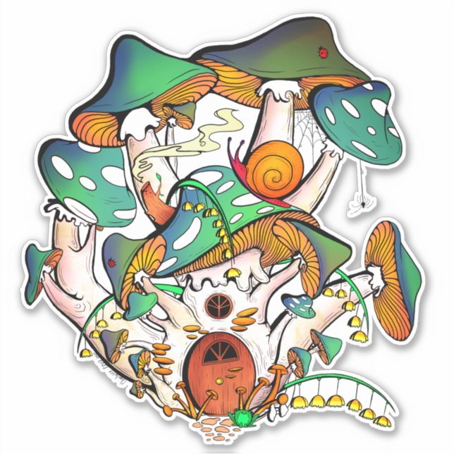 Mjölksvampar Klistermärken (Framsida)