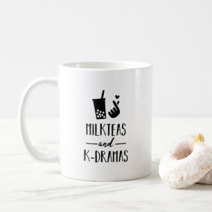 MjölkTeas och K-Dramer favorit- genre och drink Kaffemugg