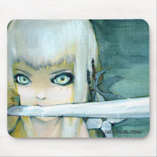 MjölkThistleNinja flicka Mousepad Musmatta