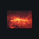 Mjölky Way-centerglöden med stoft Canvastryck<br><div class="desc">Mjölky Way-centerglöden med damm som är märkt med galaktik.</div>