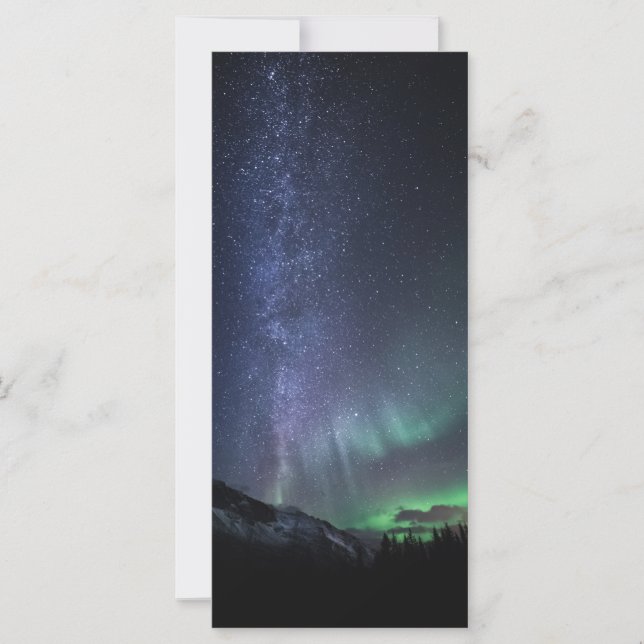 Mjölky Way Northern Ljus Card (Framsida)