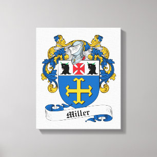 Mjölnarefamiljvapensköld Canvastryck