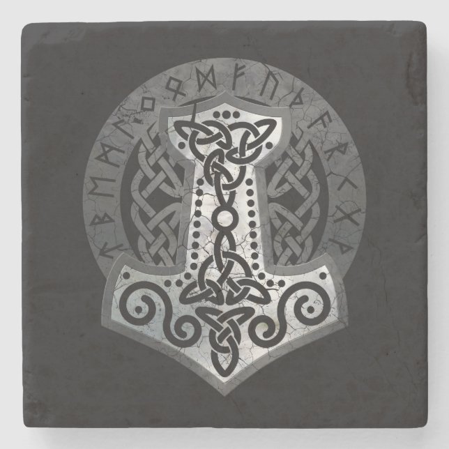 Mjolnir - bulta av thoren stenunderlägg (Framsidan)