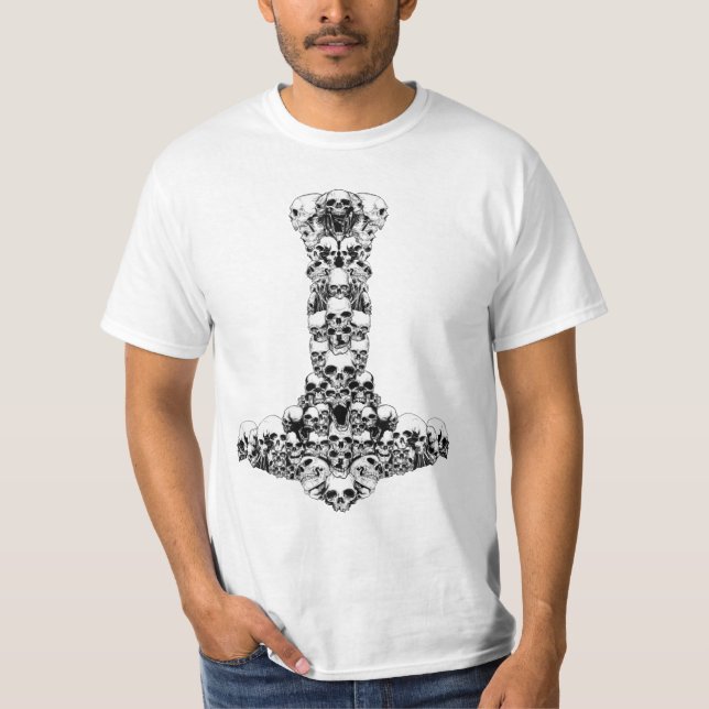 Mjolnir döskallarskjorta tee (Framsida)