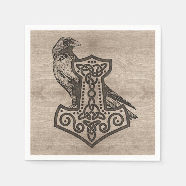 Mjolnir - hammaren Thor Pappersservett (Framsidan)