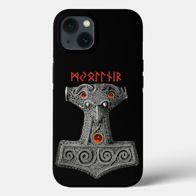 MJOLNIR Hammer of Thor, Viking Mythology Black (Baksida)