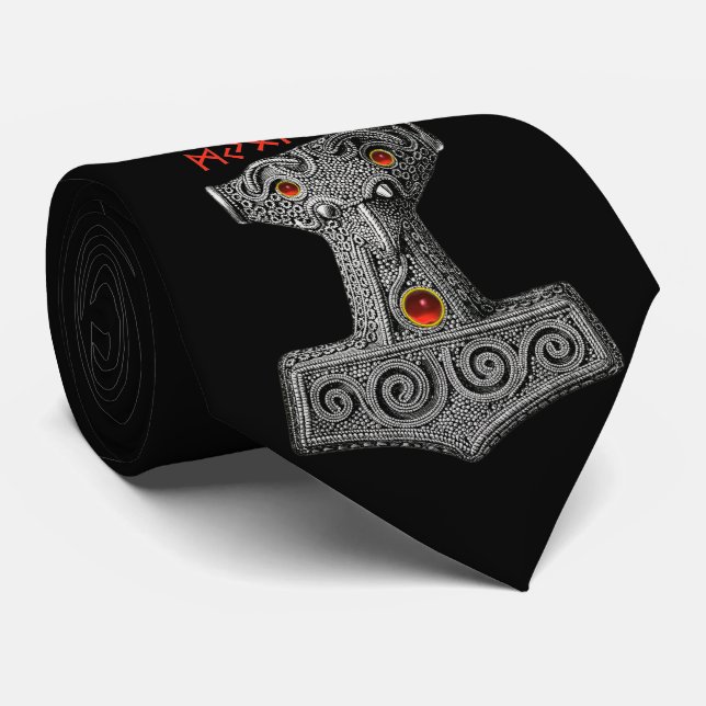 MJOLNIR Hammer of Thor, Viking Mythology Black Slips (Rullad)