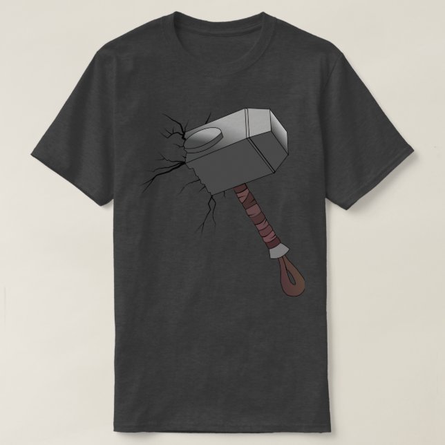 Mjolnir Thors Old Hammer T Shirt (Design framsida)